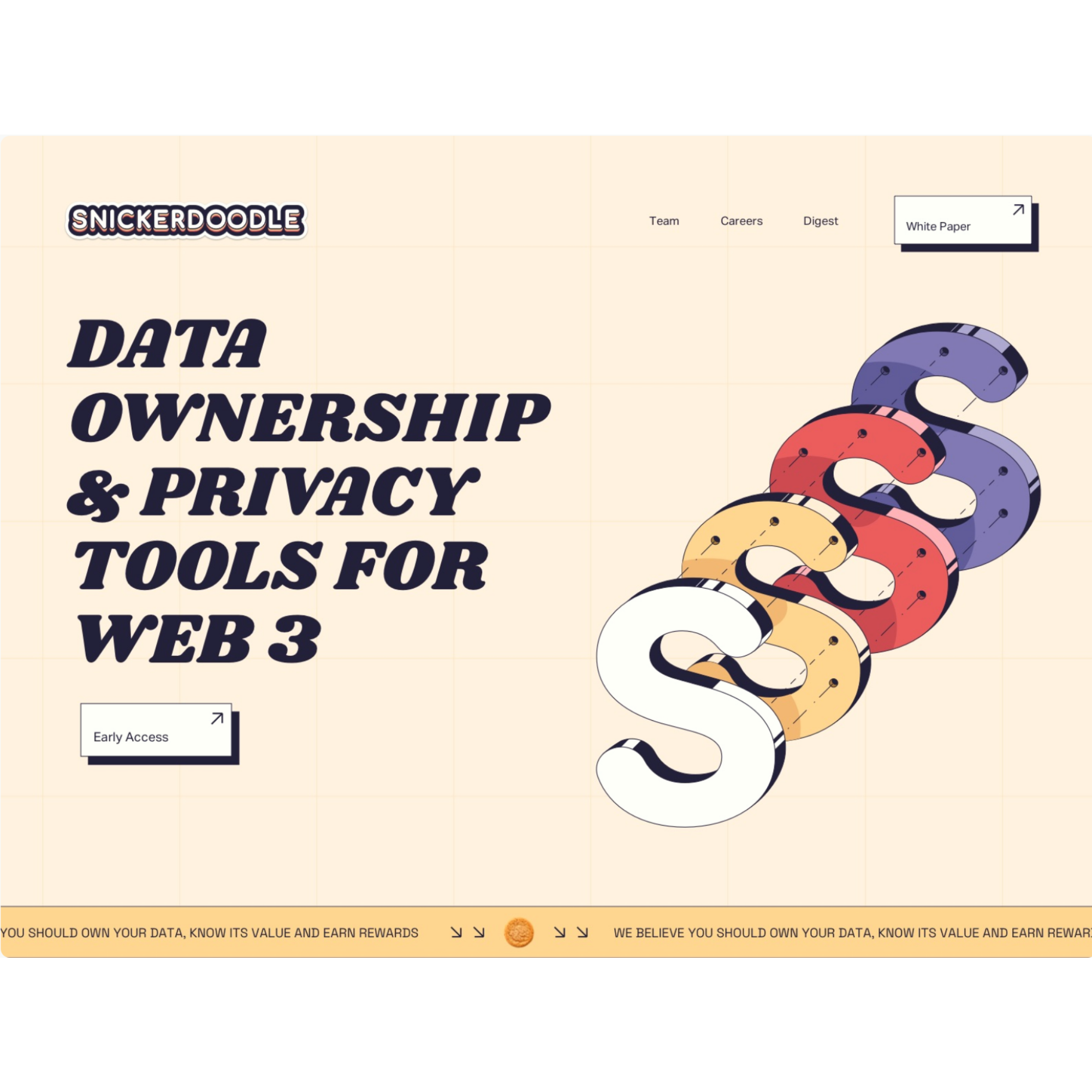 Snickerdoodle on Awwwards